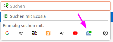 Screenshot, wie man OpenThesaurus zu Firefox hinzufügt