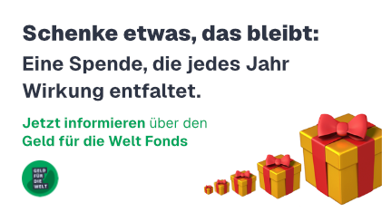 Geld für die Welt e.V. beteiligt Menschen in Armut an den Gewinnen der Weltwirtschaft